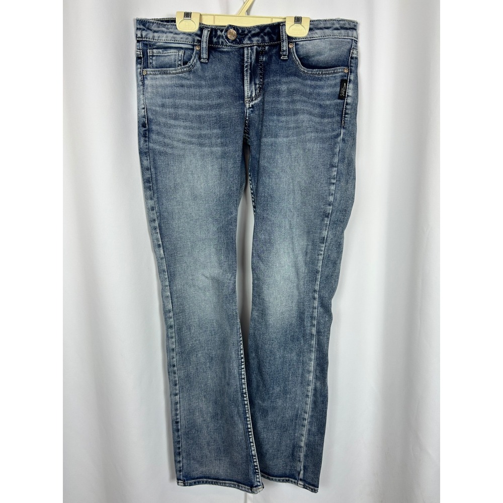 Silver Jeans Tuesday Slim Boot Mid Wash Denim Western Jeans W28 L31